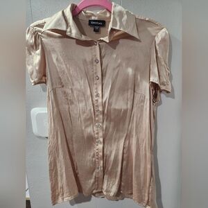 Vintage 100% Silk Bebe Top L